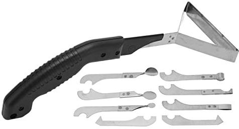 KJAOYU Herramienta De Eliminación De Lechada,Herramientas De Eliminación De Lechada Para Azulejos,10PCS Herramienta De Eliminación De Lechada Mango Antideslizante De Plástico Negro Herramienta De Cala
