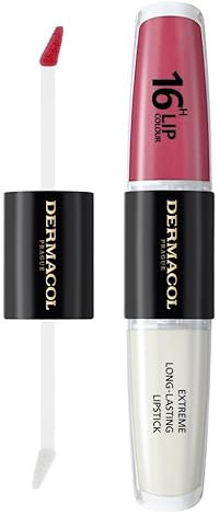 NEU Dermacol - 16-Hour Lip Colour, High Pigmentation Lip Gloss, Two-Phase Lip Gloss, Kiss-Proof Lip Make-up with Matte Finish and Shine, no. 35, Sugar Plum