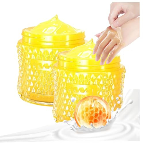 Maschera per le mani al ringiovanente, maschera per le mani a strappo, maschera per le mani al, maschera per le mani al idratante naturale, cera per le mani secca. (2pcs)