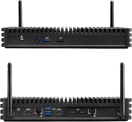 WEELIAO Fanless NUC Industrial Computer Rugged Chassis Element Dual LAN Mini PC, Intel Core i5-8365U Processor, 16GB DDR3 RAM, 256GB SSD, Windows 11 Pro