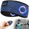 LOVE EYE Sleep Headphones Headband, Soft Headband Headphones with Thin Bluetooth Speakers, Wireless Snoozeband Headphones for Side Sleeper, Travel, Meditation, Yoga, Cool Gadgets Gift