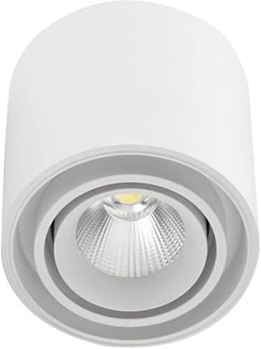 BFFGKGL Foco de techo para pasillo cilíndrico negro de 7 W, luz decorativa LED empotrada para galería de arte, luz empotrable de techo direccional para baño, luz de techo empotrada, iluminación de ima