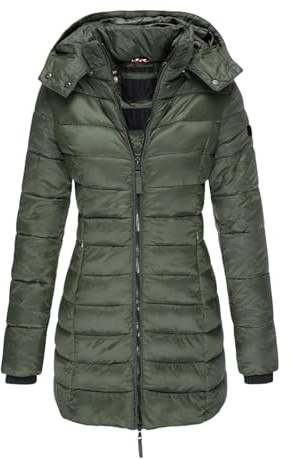 LoJax Chaquetas Acolchadas de algodón para Mujer, Chaquetas largas Acolchadas de algodón para Mujer, Chaquetas Ligeras para Mujer