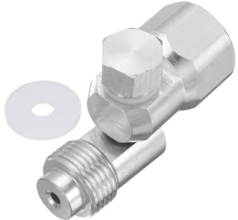 sourcing map Spruzzatore airless con giunto girevole, filettatura da 7/8 pollici, rotazione di 180 gradi, in acciaio inox, per pistola a spruzzo airless, 1 pezzo