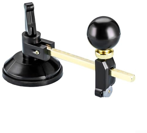 Affidabile strumento circolare per vetro, progettato per creare cerchi che vanno da 12 cm a 20 cm di diametro (B)