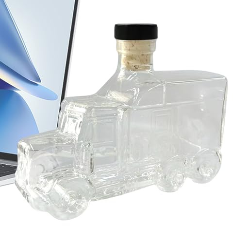 Weinkaraffe,Robuster Bourbon Ausgießer | 375ml Dekanter mit Interessantem Stöpsel für Spirituosen Bier Sekt Hausbar Feiern Hochzeiten Geburtstagsevents