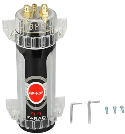 9.0 Faradadaicaic Digital Power Condensator, Faradadaica -Auto -Audio -Energiespeicherkondensator, Kondensator für Energiespeicherverstärkung für das Auto -Soundsystem DC12V