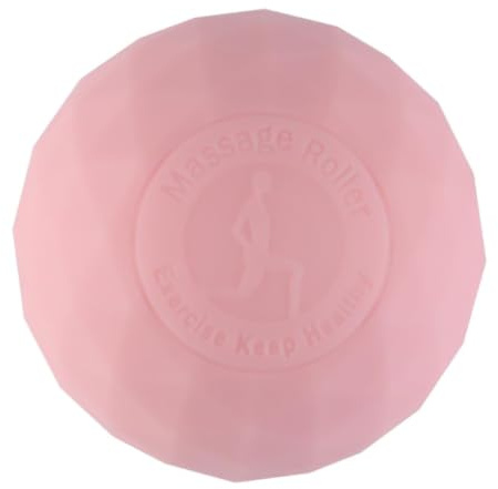 GANAZONO Silikon Massageball für Pilates und Yoga Resistent gegen Verformung Stresslindernd Kleiner Balanceball für Fitness und Muskelentspannung Zuhause Zufällige Farbe