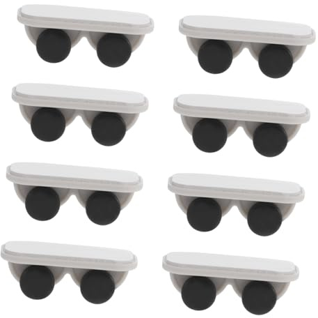 PENIKOKO 8pcs Self-adhesive Storage Bin Casters with Smooth Rolling Wheels for Furniture and Household Use Non-marking Stickers Stable Four-wheel Design for Easy Movement and Heavy Load