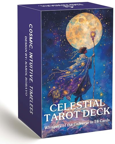 Baraja de tarot celestial, cartas de tarot con guía, cartas de tarot para principiantes, mazo de adivinación de sombra y luz para autodescubrimiento