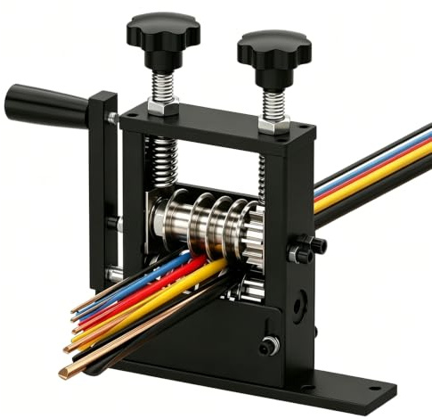 Máquina pelacables manual para cables de 1 a 17 mm, pelacables para cables de 1 a 17 mm, herramienta pelacables puede pelar 5 cables al mismo tiempo, pelacables para alambre de desechos de un solo