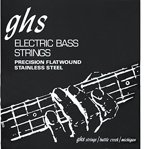GHS Precision Flatwound - M3050 - Bass String Set, 4-String, Medium, .045-.105