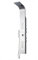 BERNSTEIN - Colonne de Douche Thermostatique Acier Inox Chrome Blanc Cascade Pluie Massage, Mitigeur + pommeau anticalcaire 165x22cm - Design, Antibrulures - SEDAL 8815