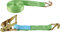 Connex Zurrgurt - Zweiteilig - 6 m x 38 mm - 2000 kg maximale Belastbarkeit - Mit Spannratsche & Spitzhaken - Aus Polyester / Spanngurt / Ladungssicherung / Ratschengurt / B34416