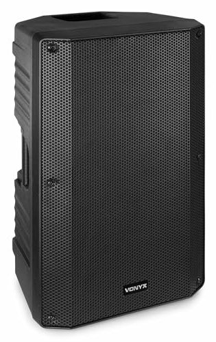 VONYX VSA12P 12-Inch Passive PA Speaker 800W - 2-Way ABS Loudspeaker for DJs, Bands, Live Events, Stage Monitors, Club Installations, Tripod Mountable, Lightweight Mobile Speaker, Black