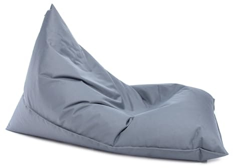 Ecopuf Lazy Sittsäck S Fåtölj Tygsäck Slitstark Polyester Vattentät för Inomhus och Utomhus 80 x 130 cm Vadderad med Polystyren