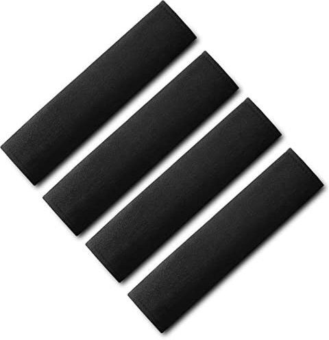 URAQT Gurtpolster Auto Kinder, 4 Stück Auto Sicherheitsgurt Schulterpolster Gürtelkissen Schutzkissen und Samtbeutel Groß für mehr Komfort auf der Reise (D)