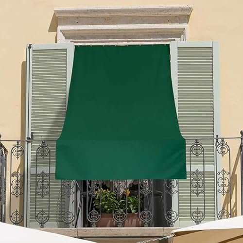 INTRECCI Tenda da Sole per Esterno, Tenda da Sole per Balconi, Impermeabile, a Caduta, 145x250 cm, Telo Ombreggiante, Riduce Luce e Calore, Migliora la Privacy, Colore Verde.