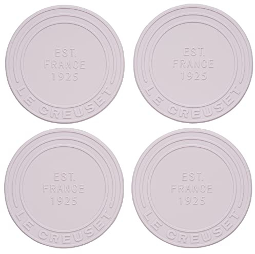 Le Creuset Set of 4 Silicone Coasters (est. 1925), 4, Shallot