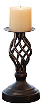 HEXEH Kerzenhalterhalter Metal -Säule Dekorative Kerzenhalter for Geburtstagsfeier, Hochzeit, Valentinstag, Kerzenessen, Kamin, Kerzenhalter in den Bemühen Kandelaber (Color : A)