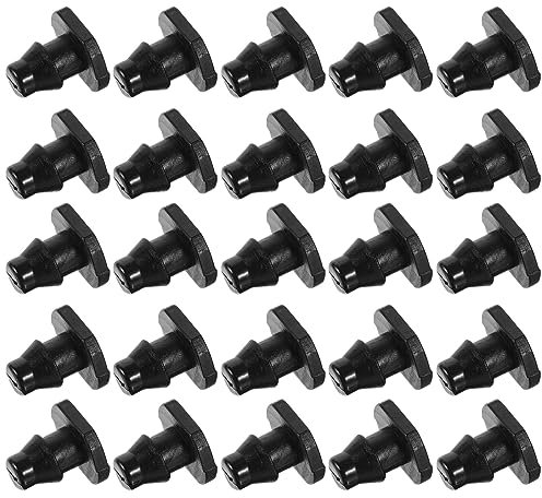 Happyyami 200pcs Bouchons D'extrémité pour Tuyau D'irrigation Goutte à Goutte en Abs, Étanches et Faciles à Utiliser pour Jardinage Domestique et Production Agricole