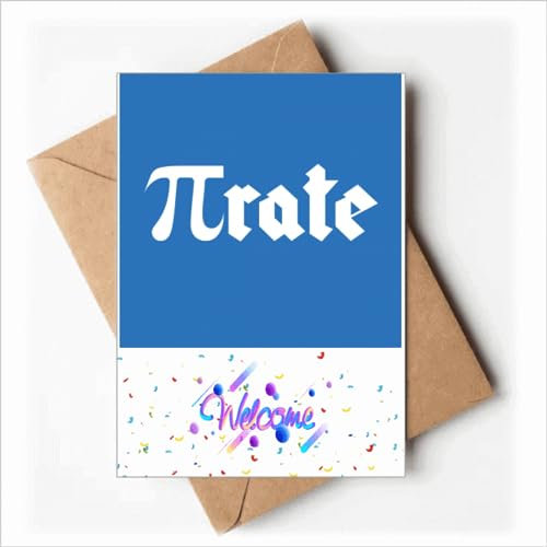 Grußkarten mit Piratenwort, englische Berechnung, Grußkarten, Umschläge, blanko