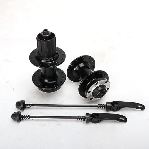 RUTAVM Schnellspanner Fahrradnaben 24/28/32 Löcher Scheibenbremse Fahrradnabensatz abgedichtetes Lager Schnellspannnabe vorne 100 mm hinten 135 mm