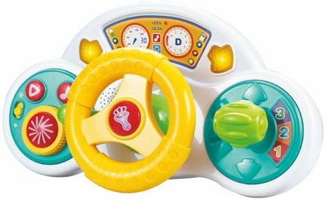 PICCOLOTOYS Volante Aprendemos a Conducir con Luz y Sonidos
