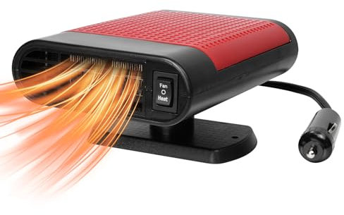 Auto Heizlüfter, 12V 150W Tragbare Autoheizung, Autoheizungmit ergonomischem Griff zum Anschließen, 2 In 1 Heizung und Kühlung Car Defroster Auto Demister 360° Drehbarer Scheibenenteiser Car Heater