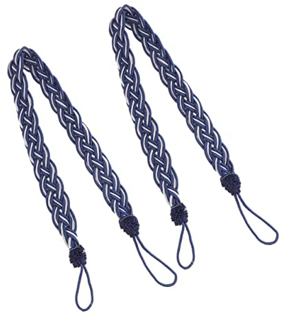 PRETYZOOM 4 Vorhang-Raffhalter mit Quasten LED-Vorhang Raffhalter für Gardinen Fenstervorhänge Gardinenclips Handvorhangklammern Gardinenhalter Handbuch Zubehör Lanyard Vorhangseil