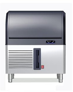 Ristoattrezzature Produttore di ghiaccio cubetti pieni raffredamento aria produzione 90 kg/24h capacità 28 Kg