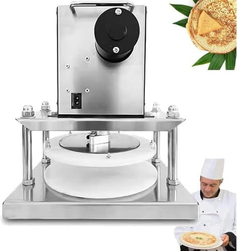 Elektrische Pizzateigpresse, 8,6-Zoll-Maschine Zur Herstellung Von Kommerziellem Pizzateig, Kuchenpressen Mit Einem Klick, Hochwertiger Motor, Stabiler Betrieb, Zum Pressen Von Handgehaltenen