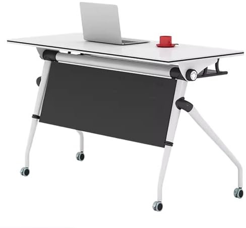 KOOFUR Konferenztisch Konferenzraumtisch Klappbarer Konferenztisch, Mobiler Schulungstisch Mit Rädern, Business-Schulungsseminartisch(27.6x23.6x29.5in)