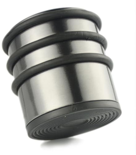 Türstopper Edelstahl, 900g Schwer Türhalter Bodenstopper mit Gummiring, ohne Bohren Tür Stopper zum Schutz der Türen Boden