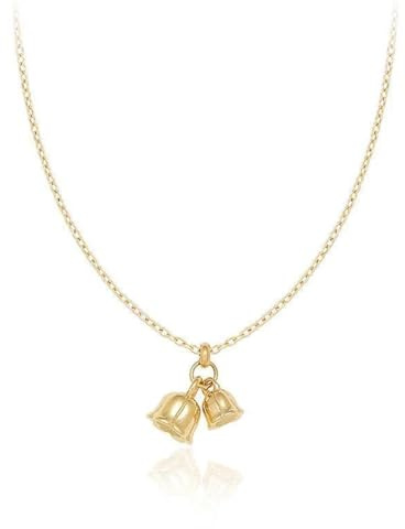 Trend Halskette Ketten Schmuck Herren Frauen Anhänger Necklace Trendige Maiglöckchen-Blumen-Anhänger-Halsketten Für Damen, Modische Charm-Halskette, Damengeschenke