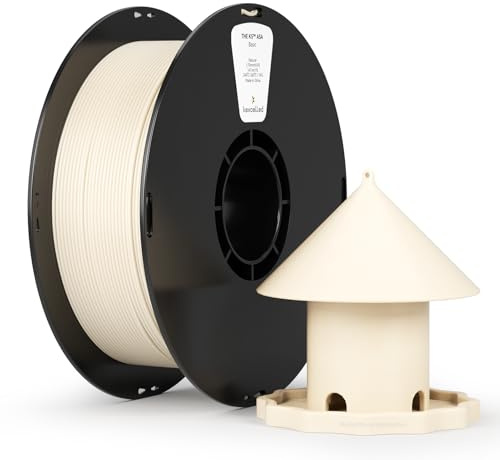 kexcelled ASA Natürlich Filament 1,75mm 3D Drucker Material für die Druck von outdoor-funktionalen Teilen Wetter- und Hitzebeständigkeit UV-geschützt 1kg Spule +/- 0,03mm