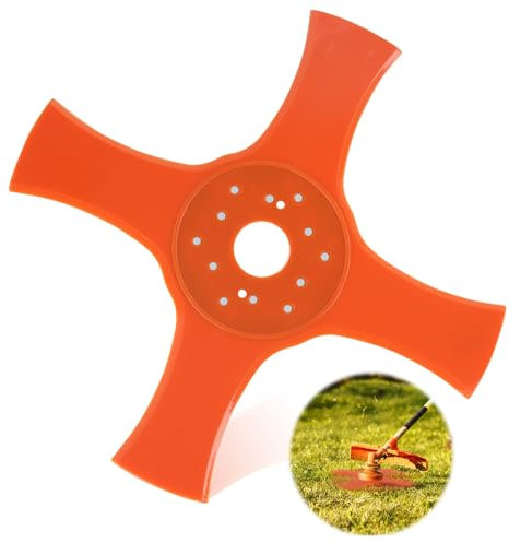 SilverChry Cuchilla Desbrozadora, Cuchilla de 4 Dientes, Disco Desbrozadora, Apertura de 25 Mm, Resistente y Duradera, Compatible con La Mayoría de Las Cortadoras de Césped (4 Dientes)