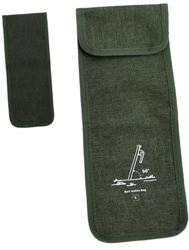 INOOMP Aufbewahrungstasche mit Glatter Oberfläche für Zeltheringe aus Oxford Stoff und Angenehmem Griff für Camping und Outdoor Aktivitäten