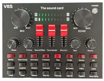 Klaisy Carte Son Externe Studio avec Sound Entrée des Micros Dédiés Non Les Systèmes des Casques LATECCYS
