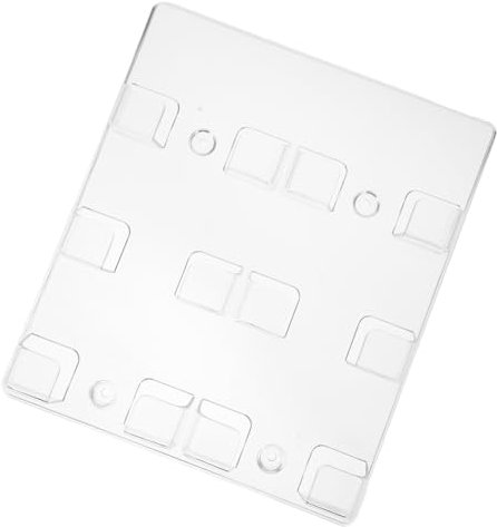 HORIALENCE Karten Ständer Visitenkarten Halterung Visitenkartenhalter Box Aus Glas Für Wand Oder Schreibtisch Mit Ausweisaufbewahrung Für Büro Und Zuhause