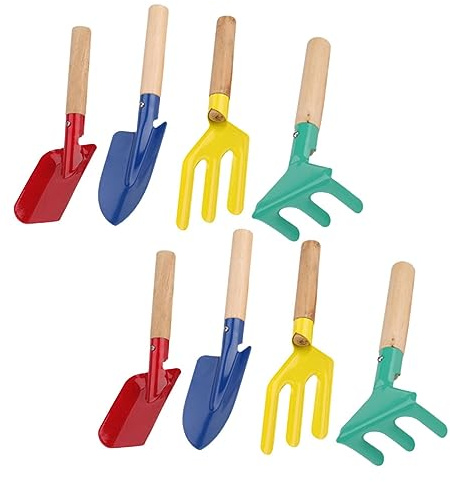 SOIMISS Truelle De Jardin Truelle De Jardinage à Main Outils De Jardin avec Pelle à Désherber Et Râteau Métal