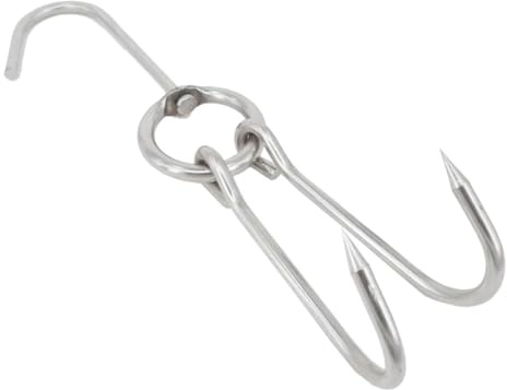 TOYZFRIENDY 6 Pièces Crochet pour barbecue cintre de gril acier crochets suspendus volaille boucherie de viande pour suspendre bacon de viande de canard bacon