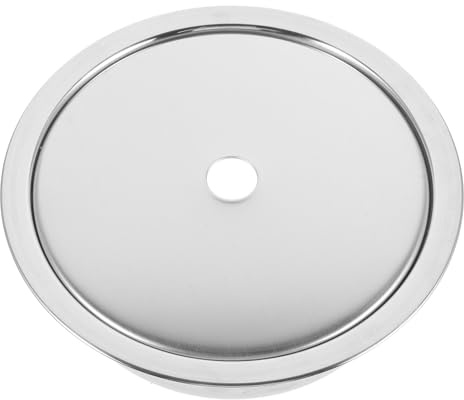 IWOWHERO Adaptateur pour Plaque de Cuisson Électrique en Acier Inoxydable Argenté, Anneau Diffuseur Haute Résistance, pour Table de Hot Pot et Barbecue Coréen, 1 Set