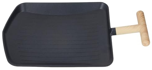 Riuulity Padella per Interni con Distribuzione Ottimale del Calore, Piastra Antiaderente per Frutti di Mare e Verdure, Ideale per il Campeggio