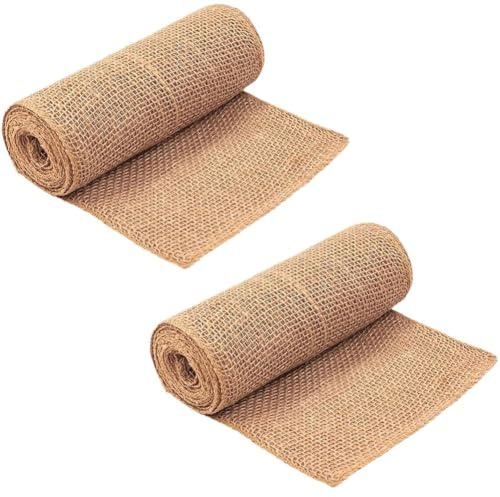 Lawnoval Lot de 2 rouleaux de protection en toile de jute, 200 cm de large, gel d'hiver pour protéger les troncs d'arbres et arbustes, bandage antigel pour plantes 30 x 140 cm