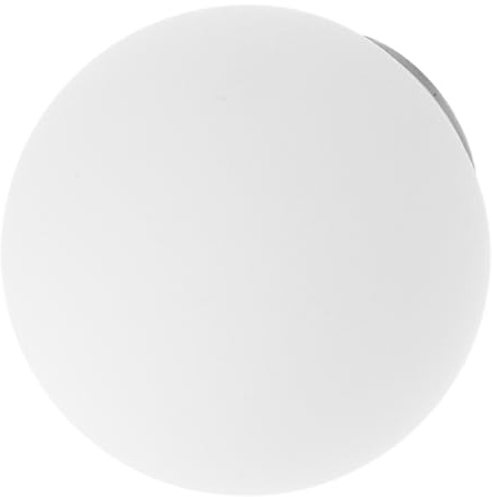 BESPORTBLE Pantalla de Lámpara de Cristal Esmerilado Lechoso Bola Redonda de 80 MM Base Rosca G9 Pantalla para Lámparas de Techo y Colgantes Cubierta Esférica para Luz y