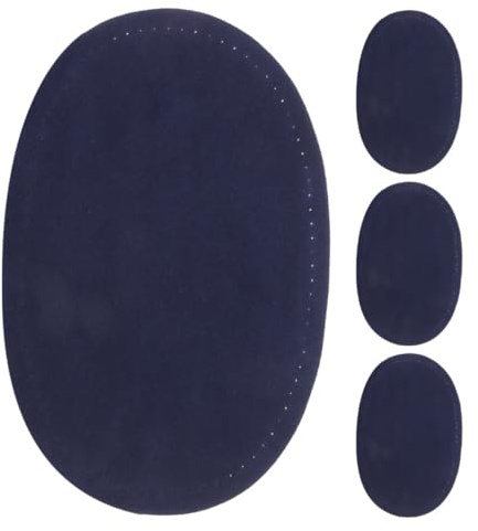 UKCOCO Elbow Patches 2 Pairs Oval Sewing Patches for Reinforcing Elbows and Knees on Jackets and Pants Suitable for Men’S Gym and Casual Outfits