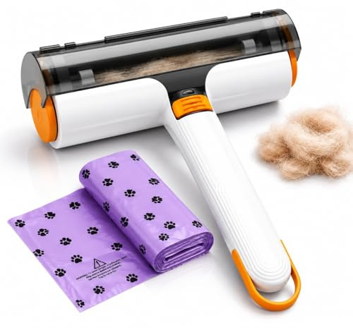Tierhaarentferner für Hunde und Katzen, Wiederverwendbare Tierhaarentferner Bürste, Hundehaarentferner und Katzenhaarentferner für Sofa, Teppich, Möbel und Kleidung