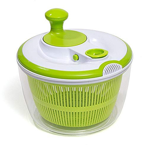 FC Fancy Essoreuse à Salade en Plastique, Grande capacité 5 L, 2 en 1 Essoreuse à Salade pour sécher et égoutter la Salade et Les légumes