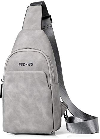 FSD.WG sling Backpack for Men Chest Bag Crossbody Shoulder Bags Travel Bag Purse for Men with Water Resistant